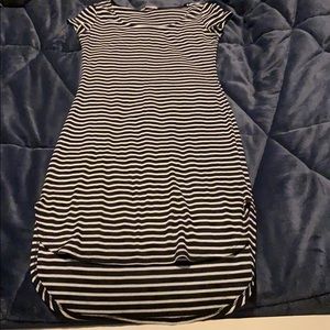 Black and White striped dress